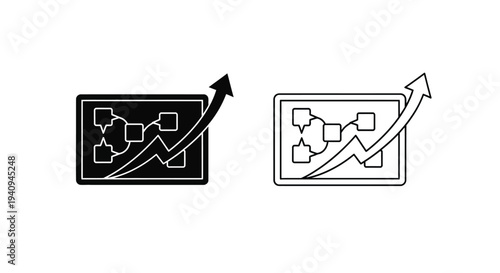 Growth and development icons Vector