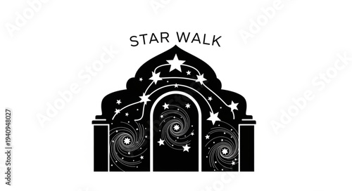 Star Walk Monument with Celestial Decorations.