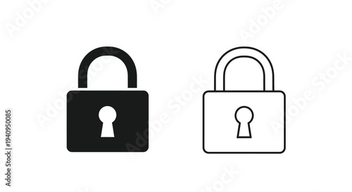 Padlock security icon Vector