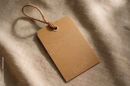 Blank Kraft Paper Hang Tag with Twine