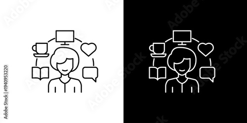 Creative Person with Diverse Interests Icon