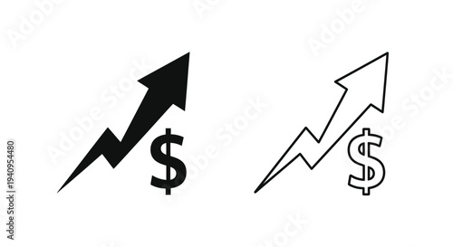 Financial growth symbols Vector