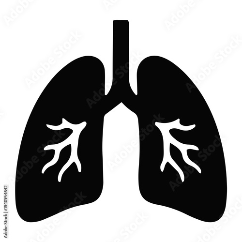 Anatomical illustration of lungs showing mitocondrial function in the human respiratory system from a medical viewpoint