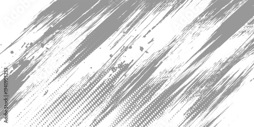 Tekstur awan biji-bijian lembut, monokrom stipple kabut dengan gradien tonal halus, debu cahaya kabut overlay pada latar belakang putih, ilustrasi vektorPrint