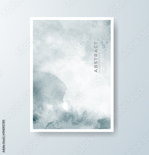 Cards with watercolor background. Design for your cover, date, postcard, banner, logo.