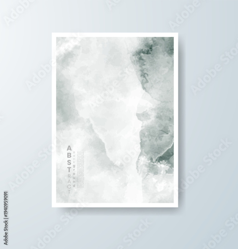 Cards with watercolor background. Design for your cover, date, postcard, banner, logo.