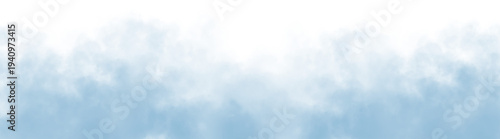 Light Blue Smoke Cloud Overlay PNG Element for Graphic Design