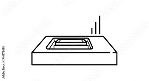 3D Printer Extruder Nozzle with Filament Melting and Printing Layers