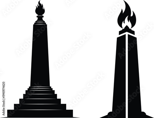 Memorial day tribute monuments and memorials