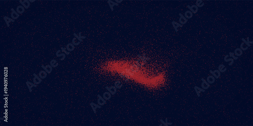 Red halftone dots blue color pattern gradient grunge texture background. Dot pop art comic sport style vector illustration. Eps10