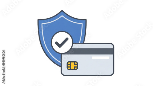 Robust Financial Transaction Security with Verified Payment Card Protection System Icon