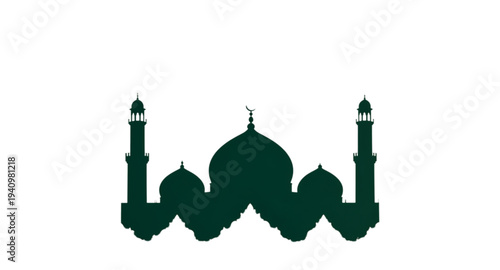 Iconic Illustration of Mosque for Ramadan and Eid