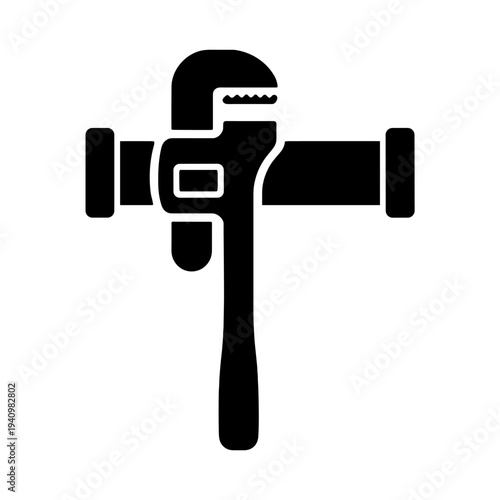 Pipe Wrench Tool for Plumbing and Repair Services