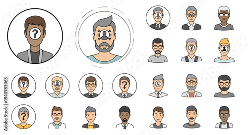 Professional Business Team Icon Representing Collaboration and Corporate Success