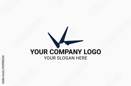 Simple creative logo design template illustration. graphic vector. Symbol, icon, creative.