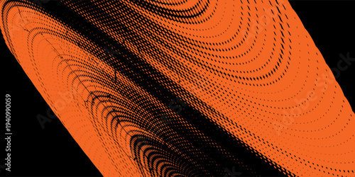 orange black brush wrap car sticker pattern abstract banner sporty lines black orange color combination grunge brush pattern design, Eps 10.