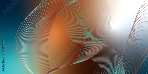 Abstract DarkTurquoise, DarkRed and white glowing curves sweeping across a dark atmospheric backdrop with scattered micro sparkles, modern digital tech theme, vector style