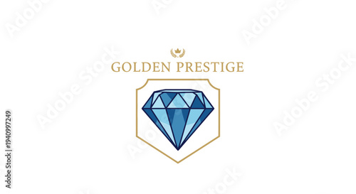 Luxury Diamond Logo Design Element 1.