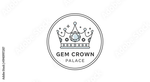 Black Crown Logo Design for Palace.