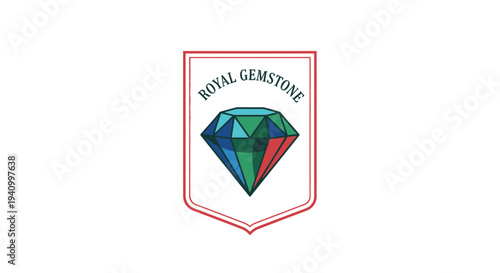 Royal Gemstone Diamond Logo Design Element.