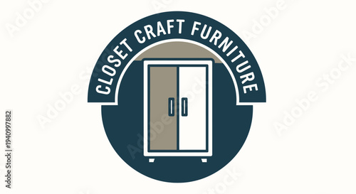 Closet Craft Furniture Logo Design Element.