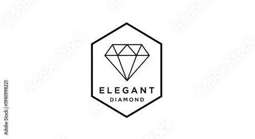 Elegant Diamond Logo Design Element 1.