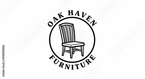 Oak Haven Furniture Logo with Chair 1.