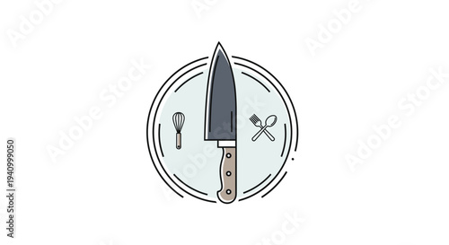Garden Trowel and Tools Illustration.