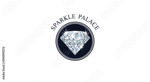 Diamond Jewelry Logo Design Sparkle Palace.