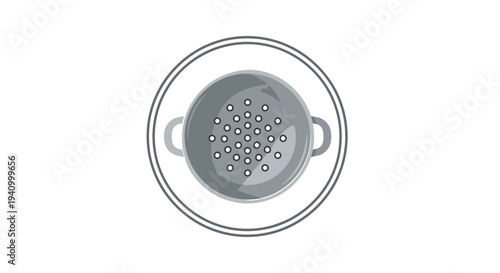 Stainless Steel Colander with Holes Kitchen Utensil.