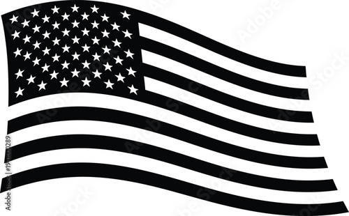 Memorial day tribute with american flag symbol