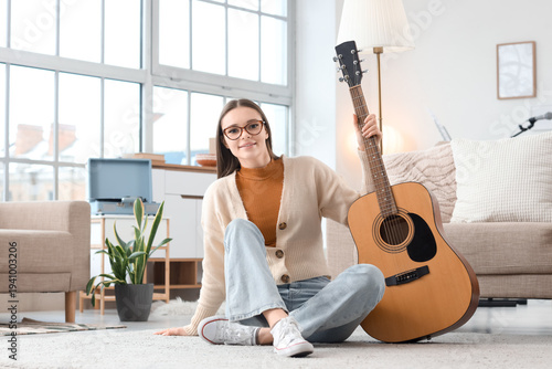 Portrait of young girl with...