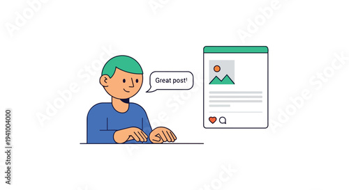 Person engages with online content expressing approval and appreciation for a shared post on social media