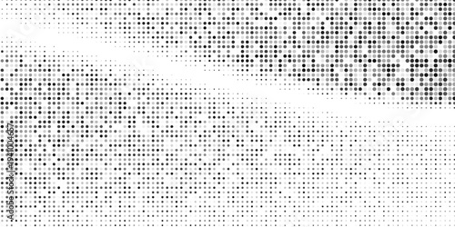 Dotted halftone gradient texture. Fading polka dot background. Repeated dots gradation pattern. Black vanishing comic pop art overlay backdrop.