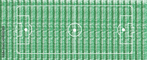 Football field with green grass. Vector illustration Free Vector .. Realistic Sport Ground Texture for Football and Baseball .Vector Stadium Lines Pattern