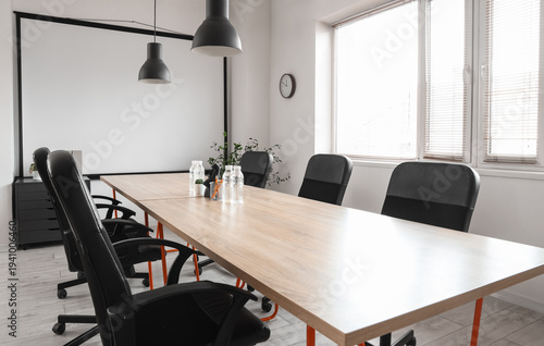 Interior of meeting room wi...