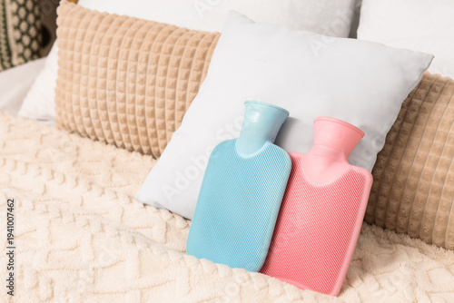 Hot water bottles with pill...