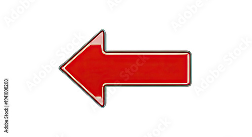 3D Red Arrow Pointing Left on White Background Free Download 3D Red Arrow Pointing Left on White Background - GFXLoad