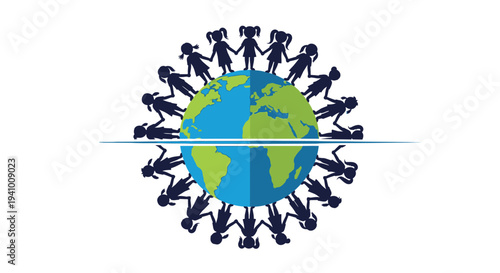 Virus Surrounding Earth Illustration Concept Artwork.