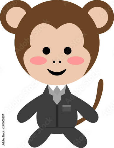 Cute Monkey Character