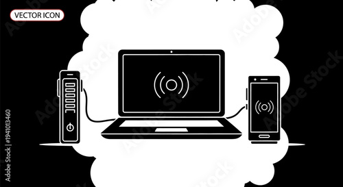 Wireless devices connected and sharing data