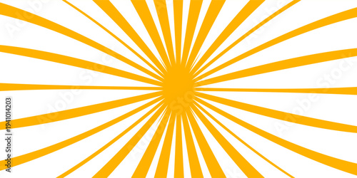 Sun illustration. Sun icon vector, nature, heat, solar energy. Weather theme.