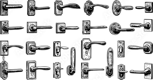 Vintage Door Handles and Levers Collection