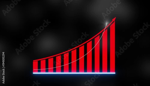Business Growth and Success Arrow Infographics/ Animation of a business infographics. business growth bar graph, abstract, account, arrow, bar, bar chart, business, chart, graphic, 
