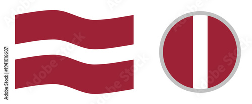 Flag of latvia