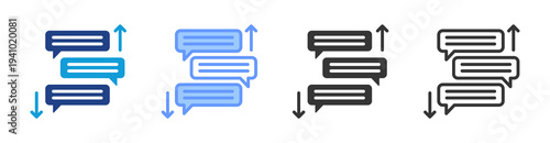 Task Prioritization icon set multiple style collection