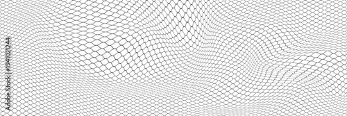 Broken wire mesh fence. Rabitz or chain link fence with cut hole. Torn wire pirson mesh texture. Cut metal lattice grid. Vector illustration