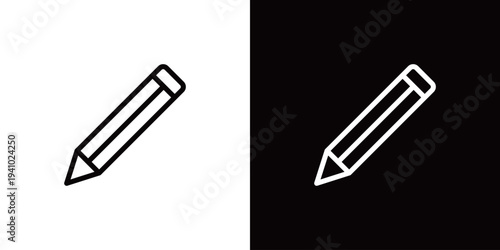 シンプルなペン・鉛筆のアイコン (ベクター)