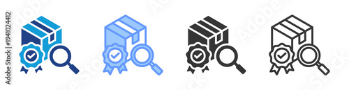 Quality Control icon set multiple style collection