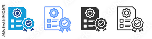 Standardization icon set multiple style collection
